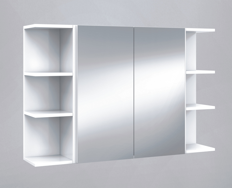 Fores estantes corner shelf 21x20x65cm, melamine, shine white, , medium-null