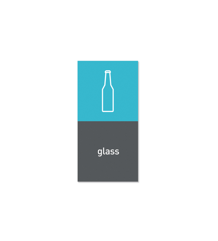 Simplehuman magnetic recycle label for glass, , medium image number null