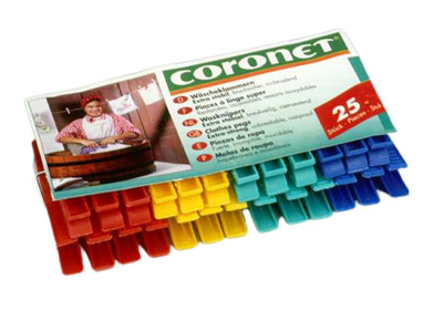 Coronet clothes pegs 25pcs 8cm, , medium