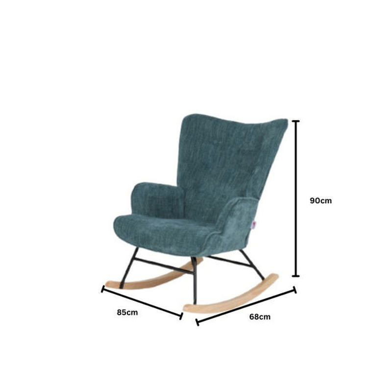 Nataly rocking chair - green, , medium-null