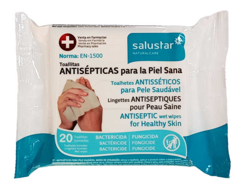 Salustar antiseptic wipes 20pcs, , medium image number null