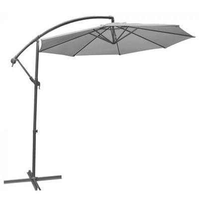 L.h garden hanging garden umbrella &phi;3m gray, Grey, medium