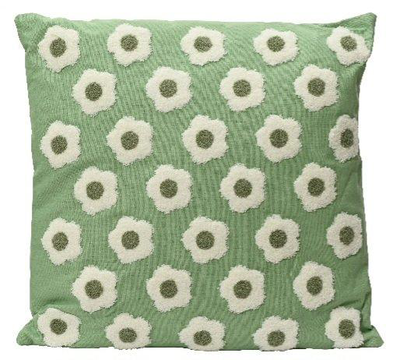 Cushion green small flower