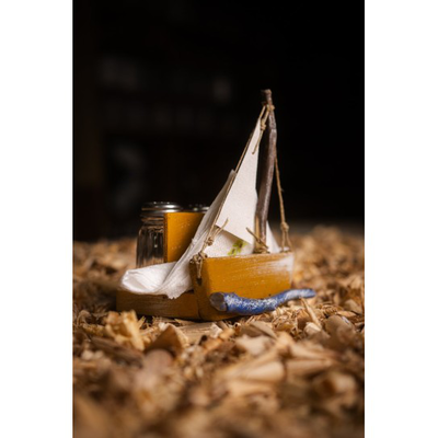 Salt & pepper shaker with boat light yellow, , medium