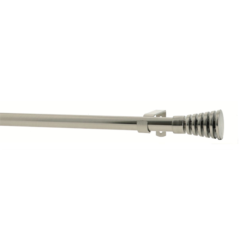 Mobois canele curtain rod set d19-16 120-210cm nickel mat-null