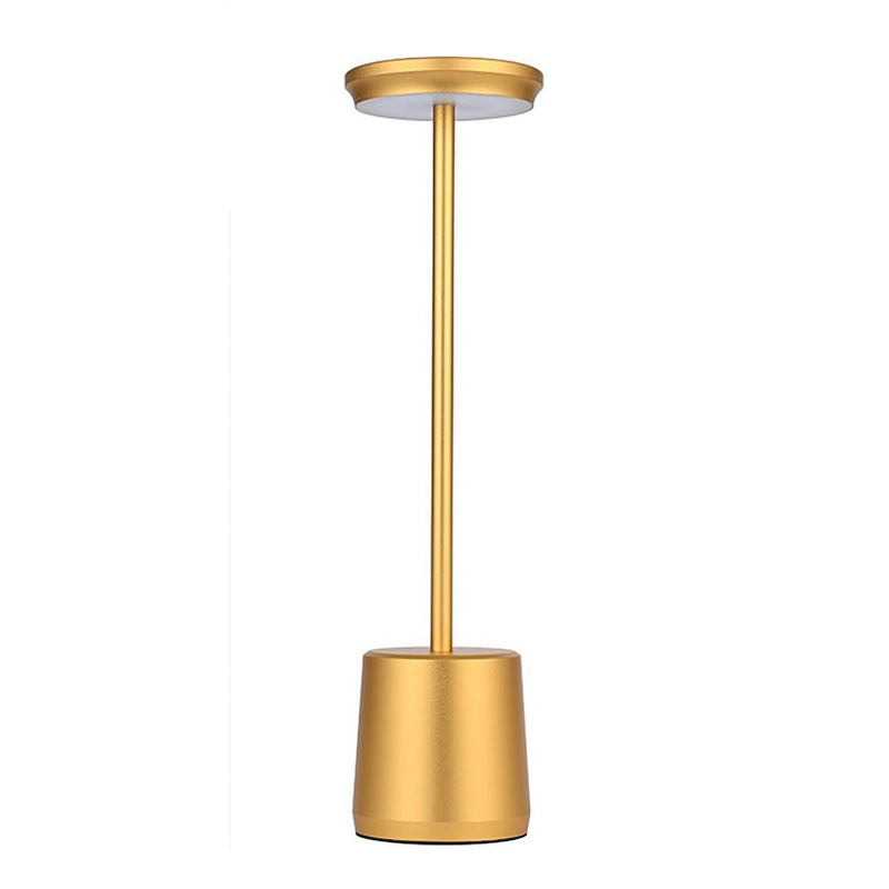 Φωτιστικο επιτραπεζιο led discr 34cm χρυσο, , medium image number null