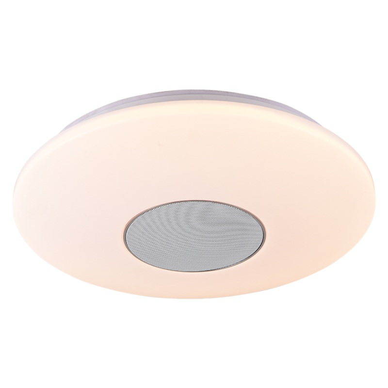 Product image: Sunlight 'rainbow' led 18w ceiling light with 5w bluetooth speaker 1700lm rgb+cct ø400xh75mm remote, , medium-null