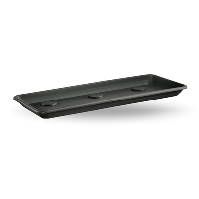 Veca plastic plate rectangular 50x25cm anthracite