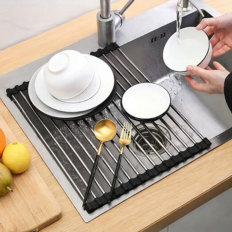 Ankor over the sink roll up drying rack 48.5x33x1cm 850273, , medium-null