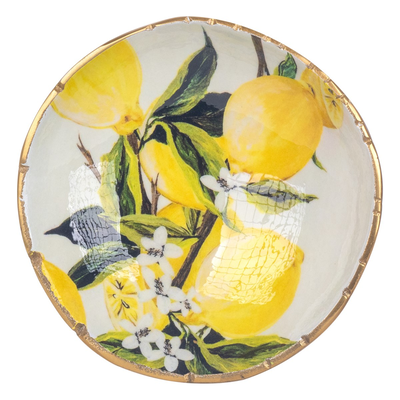Lemons design aluminium bowl, , medium