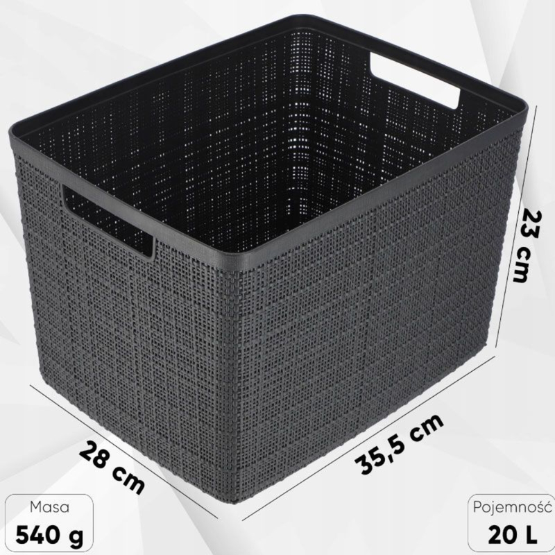 Curver jute &kappa;&alpha;&lambda;ά&theta;&iota; &alpha;&pi;&omicron;&theta;ή&kappa;&epsilon;&upsilon;&sigma;&eta;&sigmaf; ''l'' 36 x 28 x 23cm &gamma;&kappa;&rho;&iota;, , medium-null