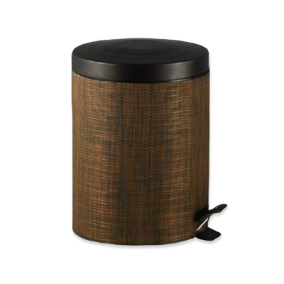 Deco exclusive pedal bin 5L - brown