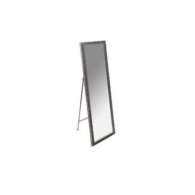 Rectangular mirror in stand 35x125cm, Black, medium