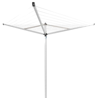 Brabantia rotary essential, 30 metres without ground tube metallic grey