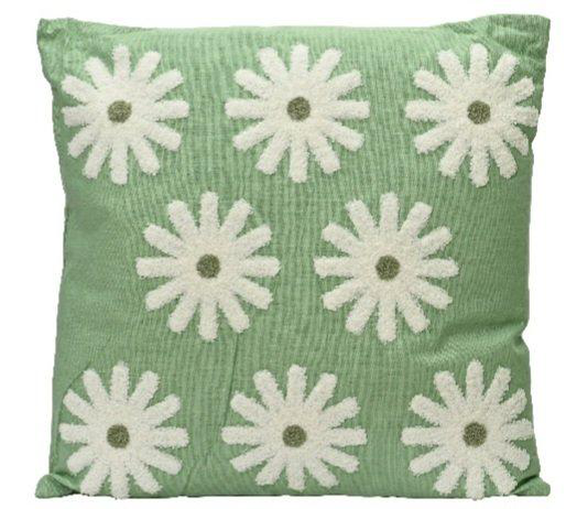 Cushion green big flower, , medium-null