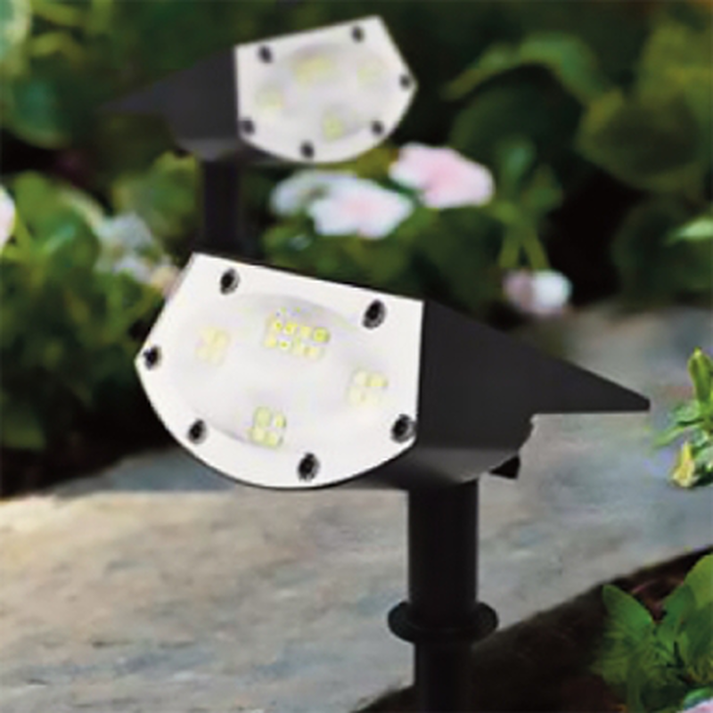 Rexer outdoor natural white ip65 led solar spotlight with spike 2000mAh, , medium-null