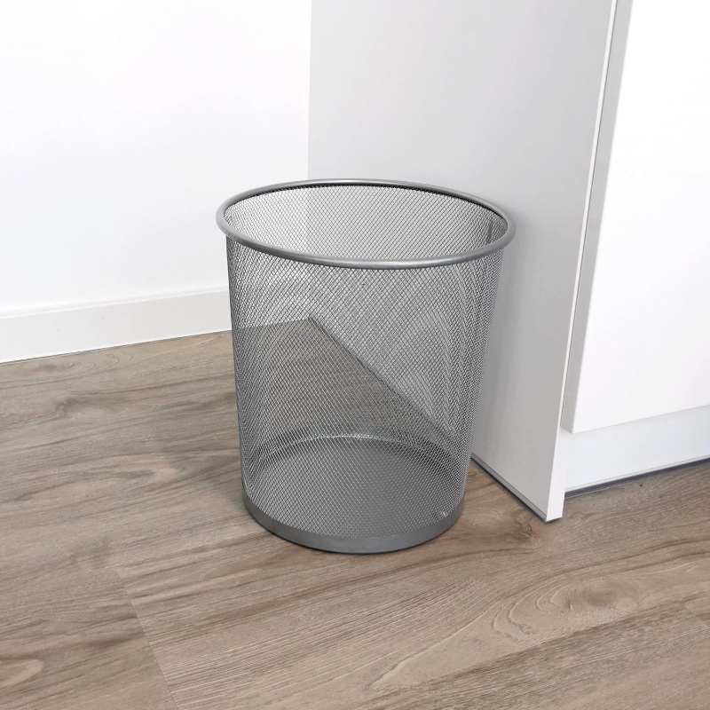Homemaid round metal office bin 34x29cm - assorted colors, , medium-null