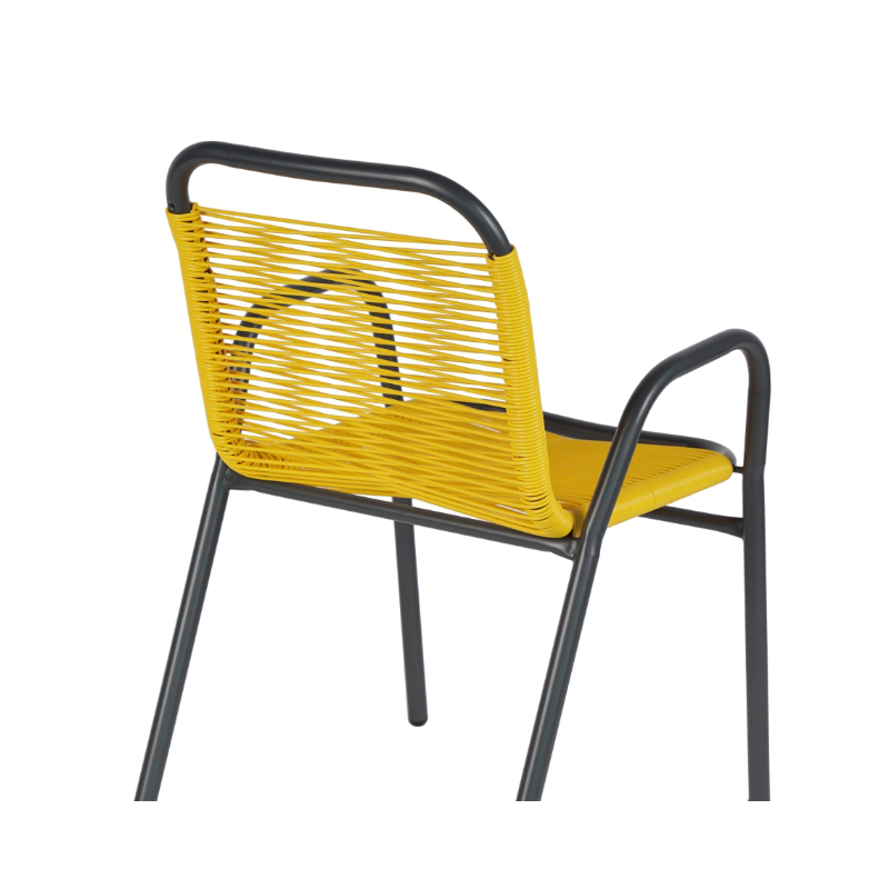 Product image: Mia metal chair - yellow, , medium-null