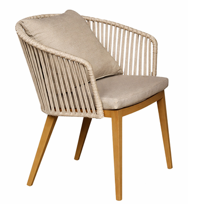 L.h garden aluminum chair with rope tie, , medium