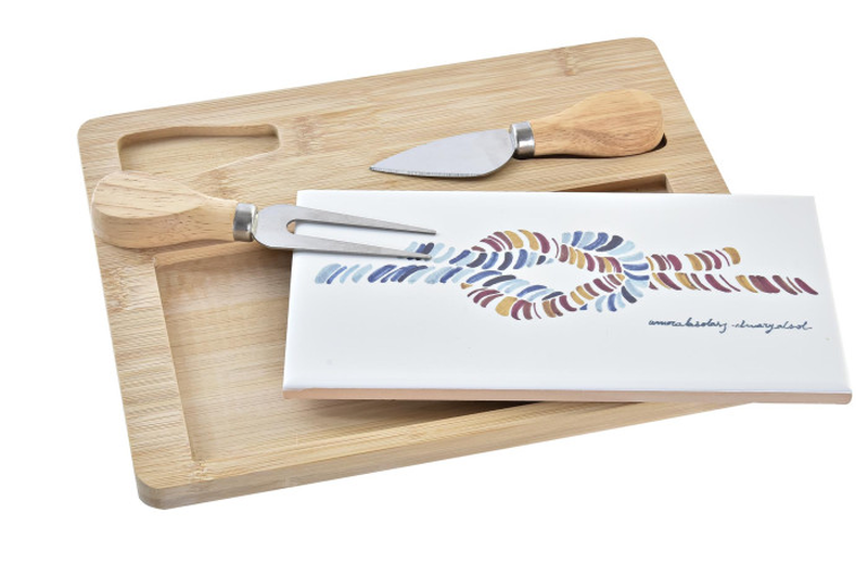 Appertif set set 4 bamboo stoneware, , medium-null