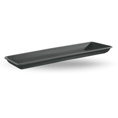 Veca plastic plate rectangular 60x20cm anthracite, , medium