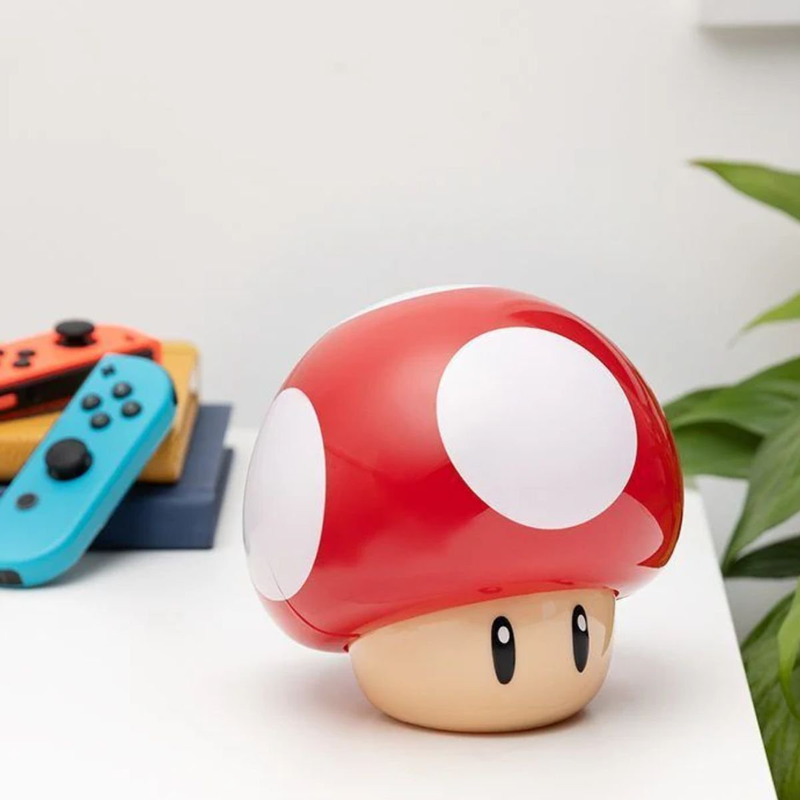 Paladone super mario bros. Mushroom light with sound 12cm pp4017nnv5id, , medium-null