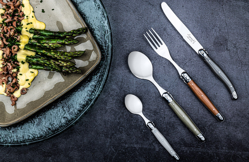 Laguiole premium line 24pcs cutlery set treasure 1.8mm thick blade, , medium image number null