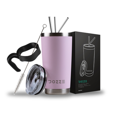 Dozze Explorer tumbler bundle - 592ml, Creamy pink, medium