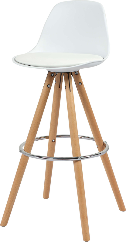 Vera bar stool seat - white, , medium image number null