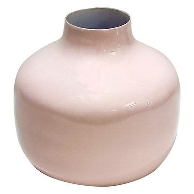 Cast iron small vase in light pink, , medium
