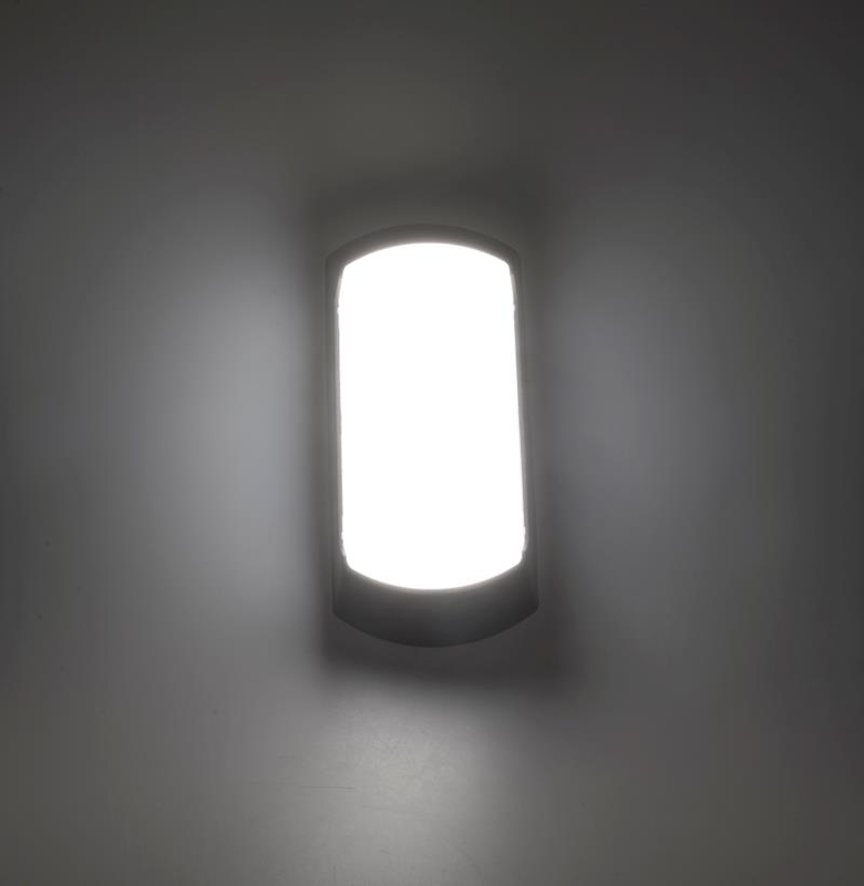 J&c led 12w outdoor bulkhead wall light oval 6500k ip65, , medium image number null