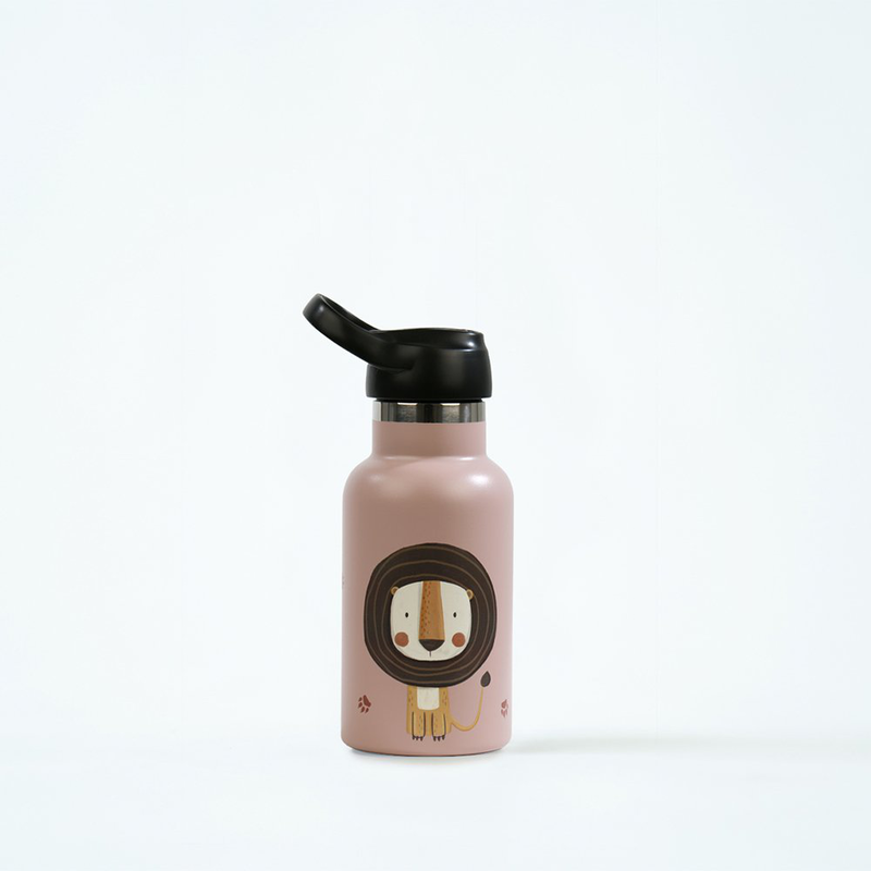 Thermal bottle with straw lion 350ml, , medium-null