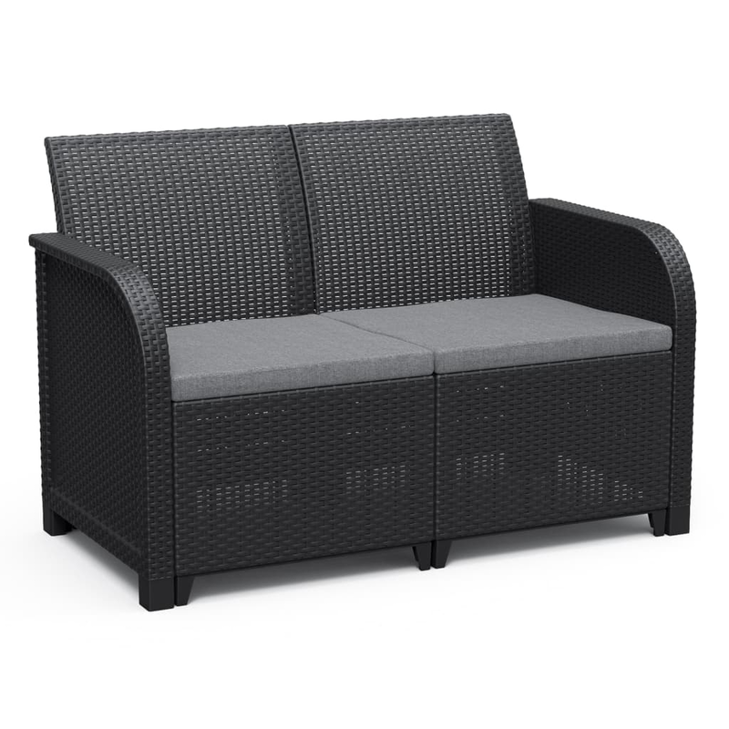 Keter garden 2-seater sofa rosalie graphite, , medium-null