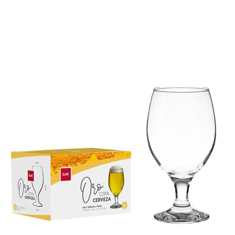 Ποτηρι μπυρας 400ml cerveza oro, , medium image number null