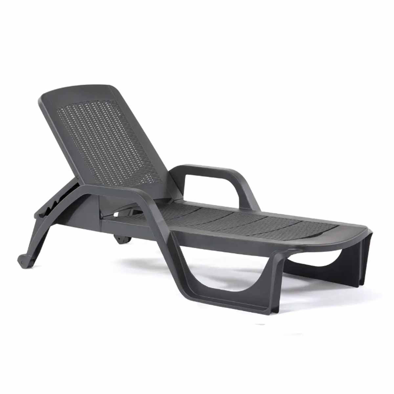 Bica sunbed nilo plastic rattan white.-null
