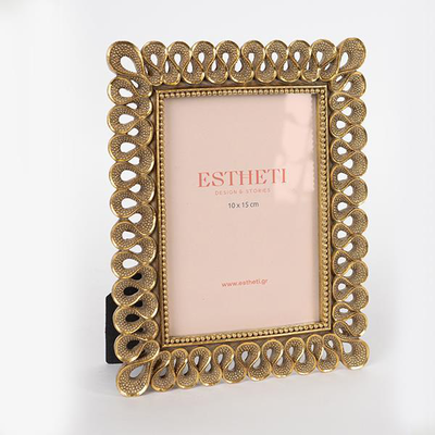 Photo frame gold - medium, , medium
