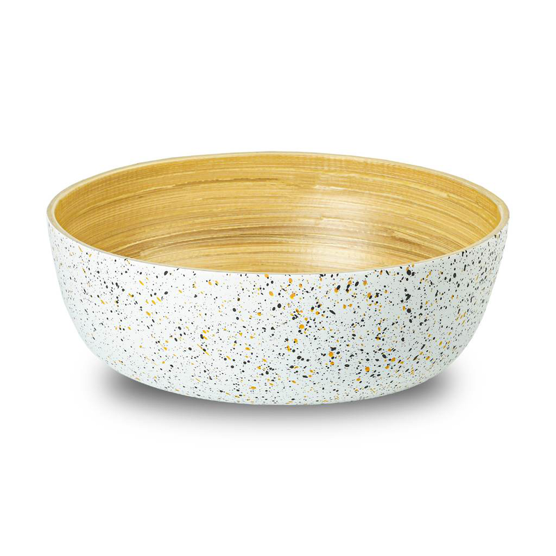 Extra large bamboo salad bowl (28cm diameter)-null