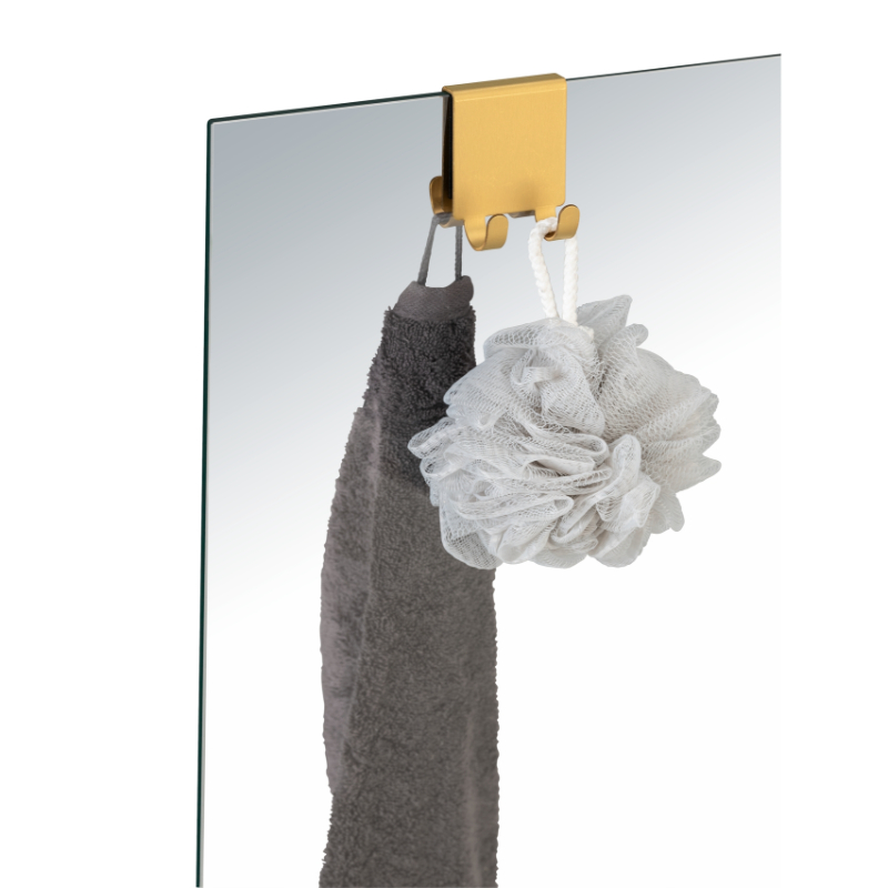 Product image: Wenko double hook shower - gold, , medium-null