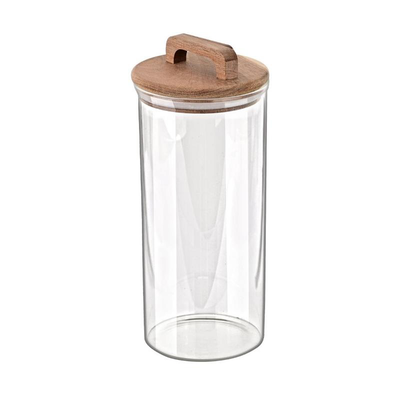 Estia allure glass jar 1.3l 10x10x22cm, , medium