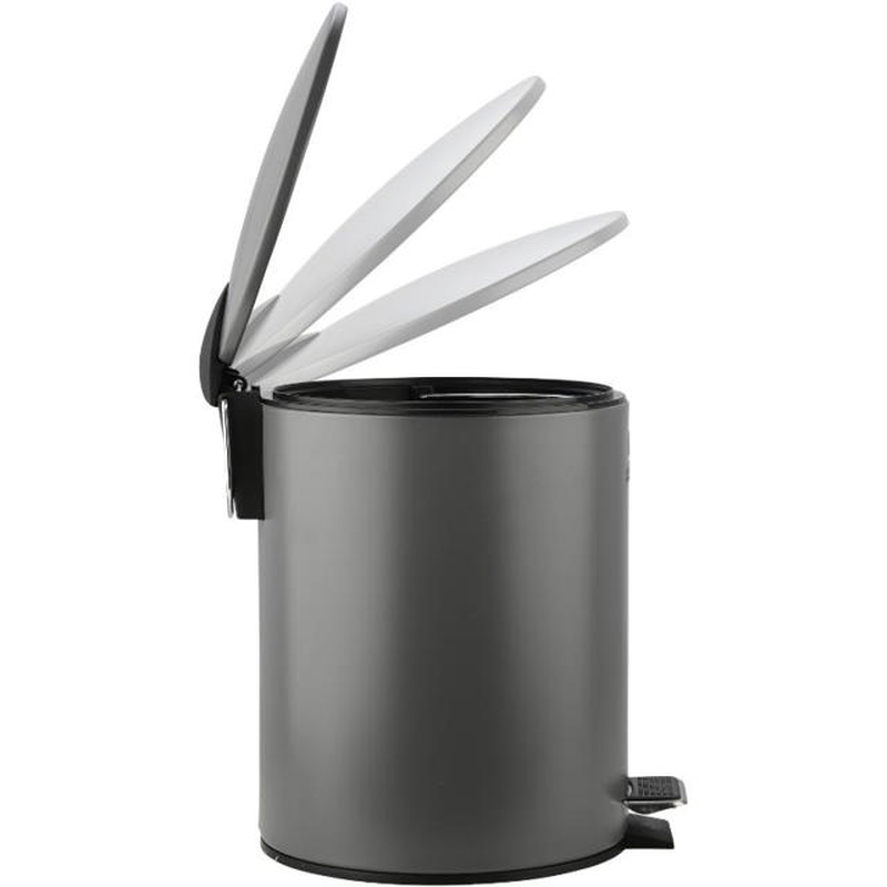 Estia pedal bin 5l - grey mat, , medium-null