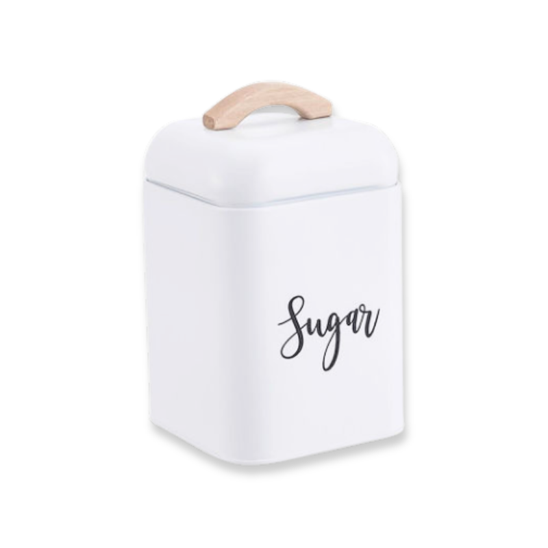 Product image: Oriana ferelli kitchen trend cucina white sugar tin 11x18cm-null