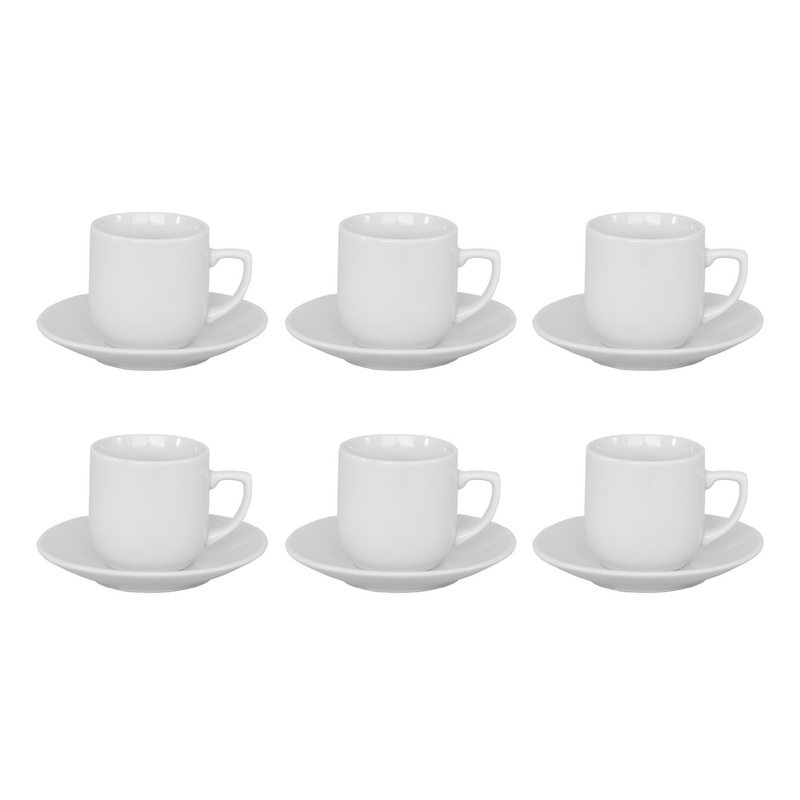 Folk cup & saucer 90ml 6pcs, , medium-null