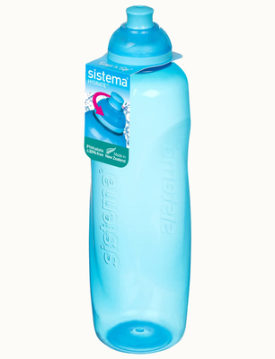 Sistema hydrate helix twist n sip bottle 600ml sis730, Blue, Green,purple, medium
