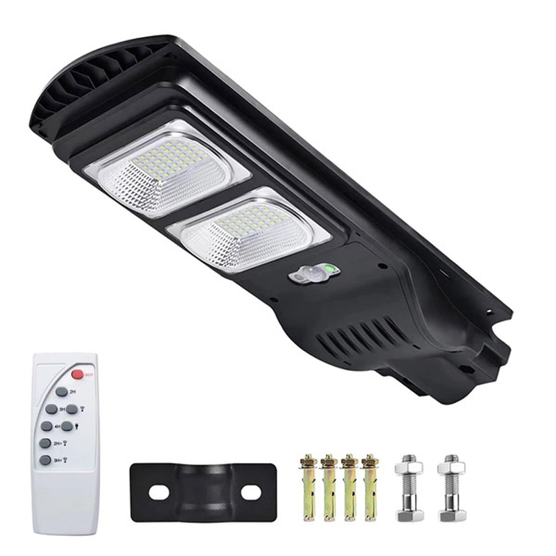 Product image: Ηλιακός προβολέας δρόμου με ανιχνευτή κίνησης, αισθητήρα φωτός και τηλεχειριστήριο 60w, , medium-null