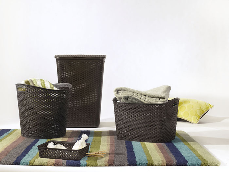 Product image: Curver brown laundry basket 55ltr, , medium-null