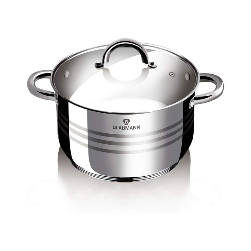 Blaumann bl-3863 σετ μαγειρικών σκευών 6 τεμαχίων, ανοξείδωτο ατσάλι με πάτο 5 στρώσεων, , medium-null