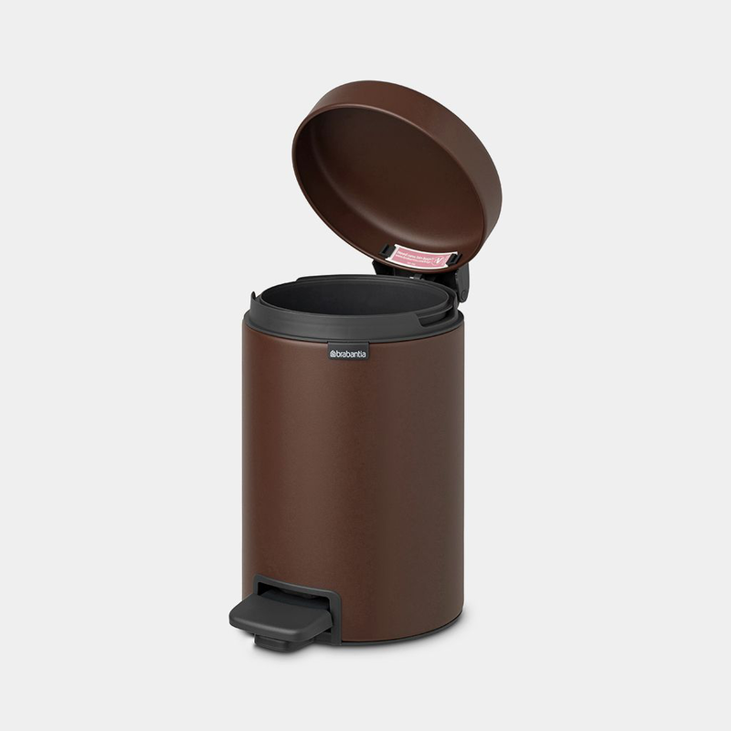 Product image: Brabantia pedal bin 3l - mineral cosy brown, , medium-null