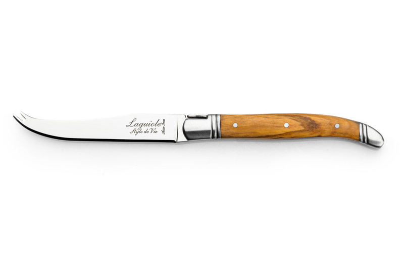Laguiole luxury line cheese knives olive wood, , medium image number null