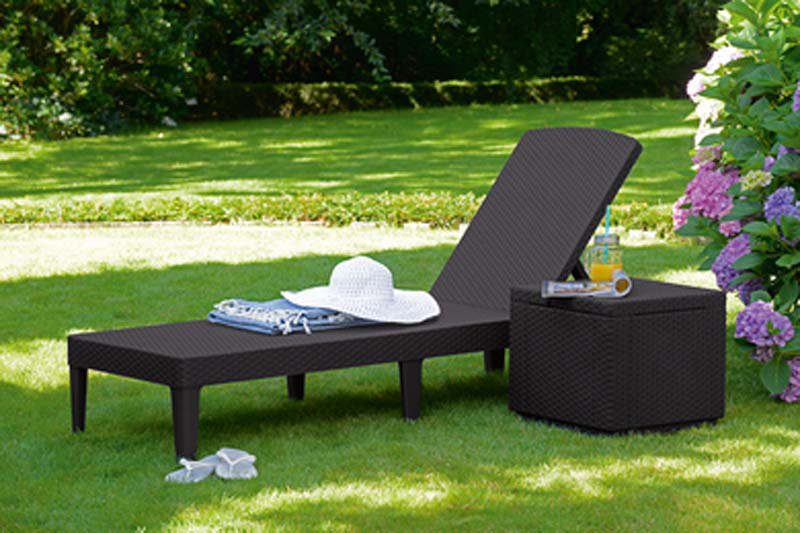 Keter jaipur sun lounger graphite, , medium image number null