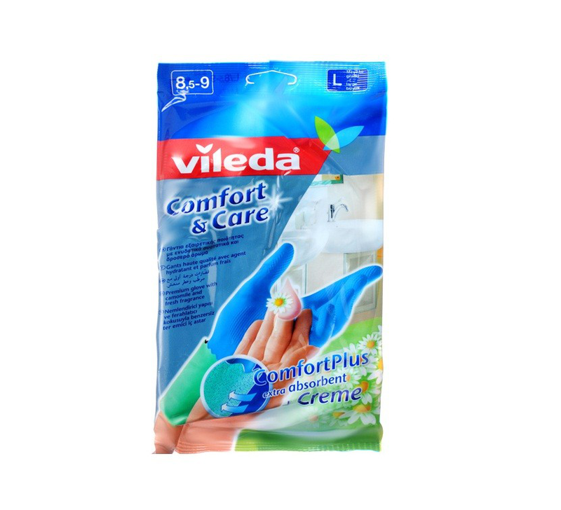 Vileda γαντια με εσωτερικην επενδυση l size, , medium-null